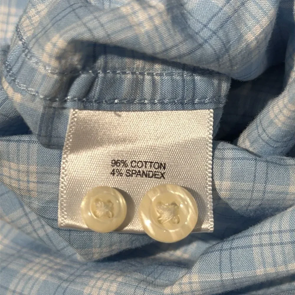 Peter Millar‎ Blue Plaid Shirt Size M - Picture 5 of 6